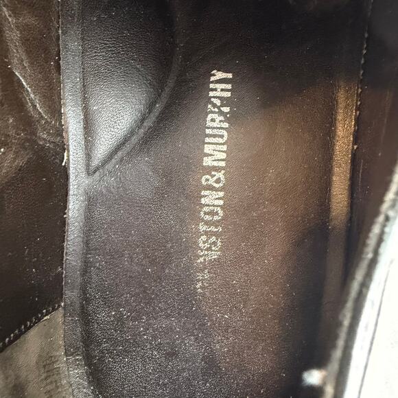 Johnston & Murphy Black Leather Cap Toe Oxford Mens 11M main image 8